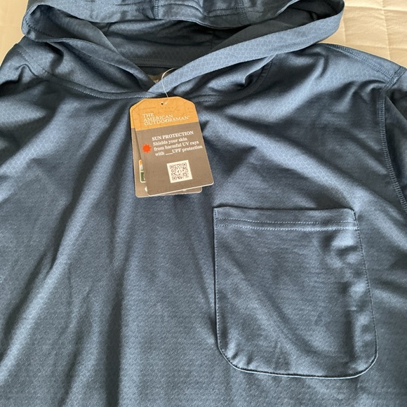 NWT American Outdoorsman Men's SZ XL Long Sleeve Hooded Sun Protection Tee Shirt - Picture 10 of 10